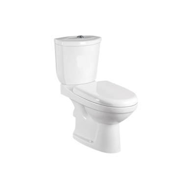 Promotion Two Piece Toilet Ceramic Sanitary Ware Bathroom WC Bowl Toilet S-trap & P-trap