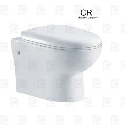 Washdown wall hang toilet hanging wc toilet ceramic shower room easy clean glazed wall hung round toilet with wall systern